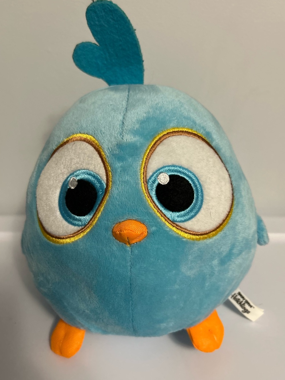 Angry Birds Hatchlings Plush Blue Chick Stuffed Toy with Orange Beak and Feet